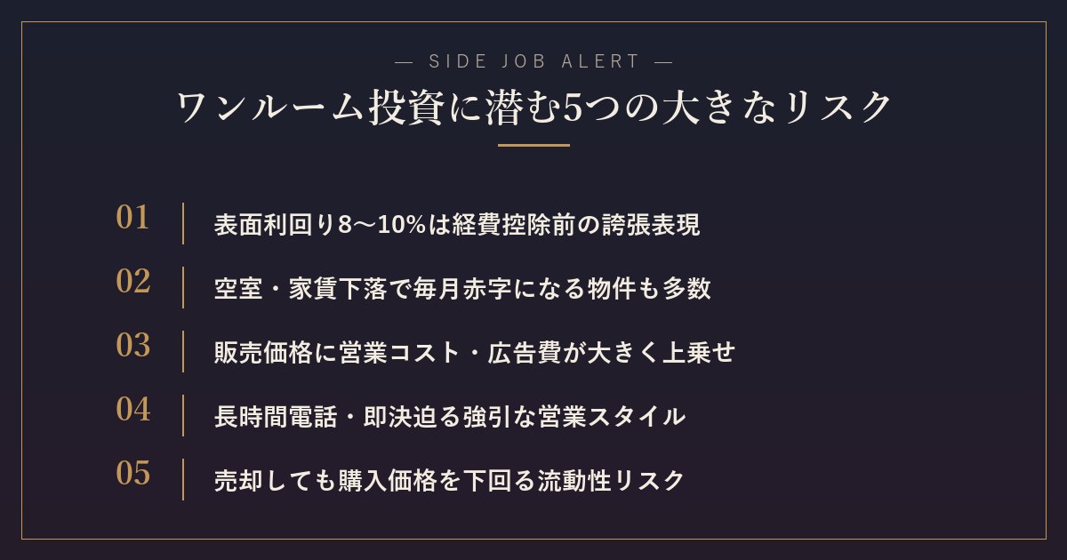 ワンルーム投資に潜む5つの大きなリスク